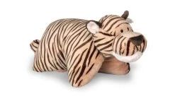 Nici 34441 Kuscheltier-Kissen 2-in-1 Tiger 40x30cm Plüsch Wild Friends