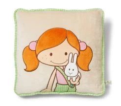 Nici 35507 Kissen MiniLara Mit Hase Wonderland Quadratisch 35x35cm Plüsch