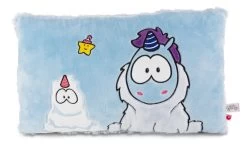 Nici 42445 Kissen Blaues Einhorn Snow Coldson 43x28cm Plüsch