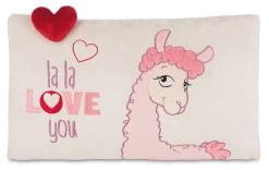 Nici 42705 Kissen La-La-Lama-Love Rechteckig Mit Herz Ca 43x25cm Plüsch