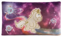 Nici 43726 Kissen Goldenes Einhorn Shooting Star Im Weltraum Ca 43x25cm Plüsch