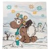 Nici 44158 Kuschel-Decke Winter Glamour Rentier Gans Pinguin 125x160cm Plüsch -Nici 44158 01 HA Frei me