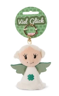 Nici 47061 Schlüsselanhänger Guardian Angels Schutzengel 9cm Kleeblatt