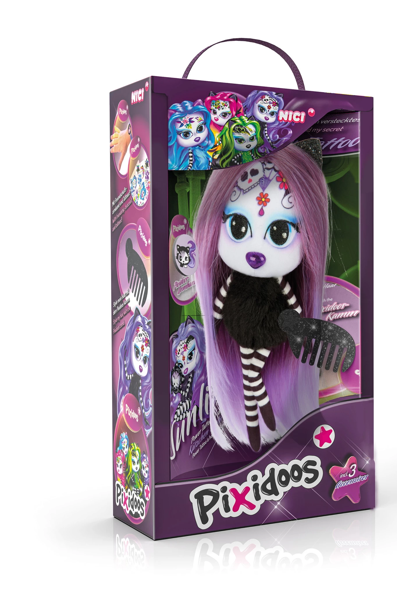 Nici 47505 Pixidoos Sunli Lila 20cm 4-tlg Spielset Plüsch In Geschenkverpackung 3 Nici 47505 Pixidoos Sunli Lila 20cm 4-tlg Spielset Plüsch In Geschenkverpackung