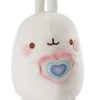 Nici 48223 Molang Mit Regenbogenherz 12cm Stretch-Plüsch Kuscheltier Kawaii
