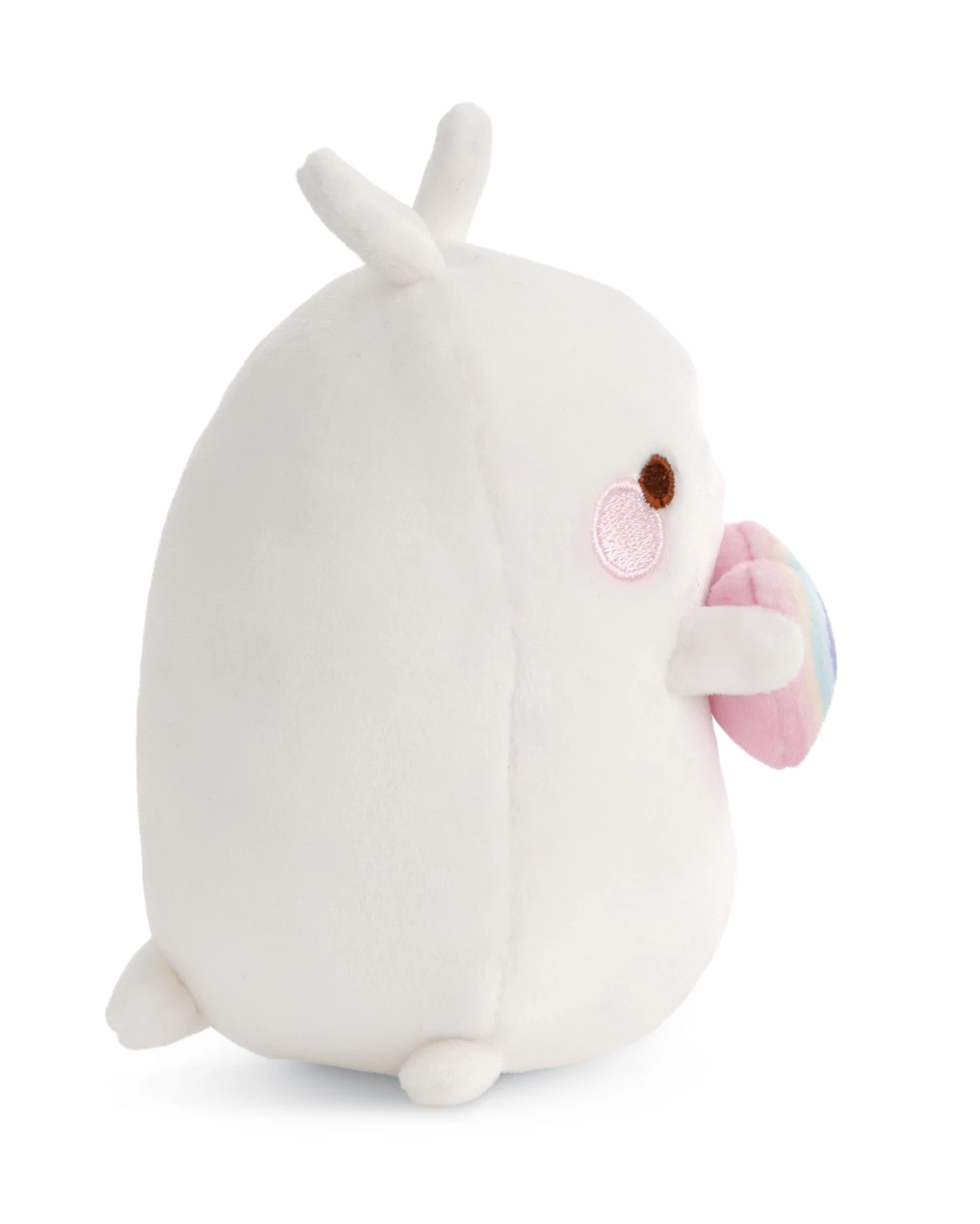 Nici 48223 Molang Mit Regenbogenherz 12cm Stretch-Plüsch Kuscheltier Kawaii 4 Nici 48223 Molang Mit Regenbogenherz 12cm Stretch-Plüsch Kuscheltier Kawaii – Bild 2