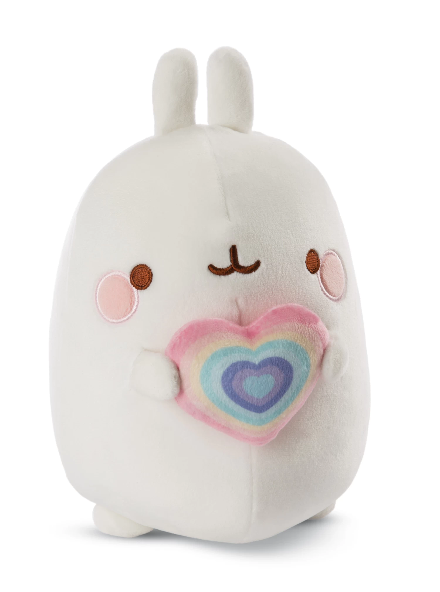 Nici 48226 Molang Mit Regenbogenherz 48cm Stretch-Plüsch Kuscheltier Kawaii 3 Nici 48226 Molang Mit Regenbogenherz 48cm Stretch-Plüsch Kuscheltier Kawaii