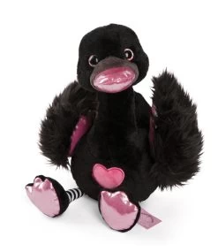 Nici 48271 Schwan Schwarz Ca 50cm Plüsch Kuscheltier Love Classics GREEN