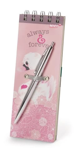 Nici 48277 Notizblock & Kugelschreiber Schwäne "always & Forever" Love Classics