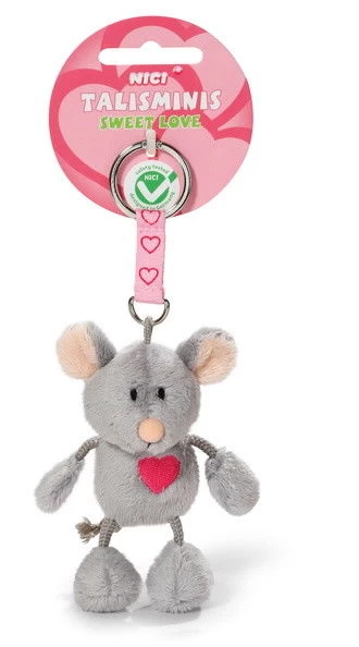 Nici 37388 Schlüsselanhänger Talisminis Maus Mit Herz "Sweet Love" Plüsch Ca 7cm 3 Nici 37388 Schlüsselanhänger Talisminis Maus Mit Herz "Sweet Love" Plüsch Ca 7cm