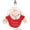 Nici 31560 Schaf Weiß T-Shirt "Bester Freund" Bb Schlüsselanhänger 10cm Plüsch -Nici 57pMpkl3uMqeNEz