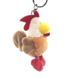 Nici 89143 Schlüsselanhänger Rooster Hahn Gockel Ca 10cm Plüsch Kuscheltier