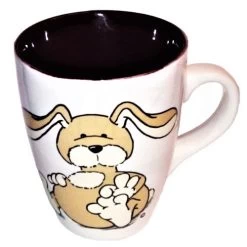 Nici 22036 Tasse Hase Puschel Beige Porzellan Spring Frühling Rabbit 11cm Ø8,5cm -Nici N22036 bearbeitet